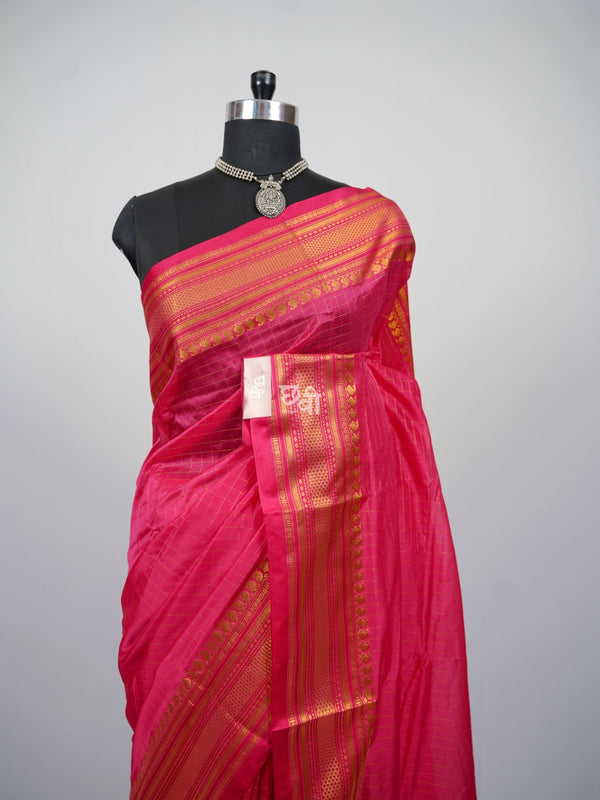 Koyari Border Checks Ilkal Saree