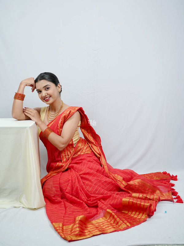 Festive Mul Cotton Saree