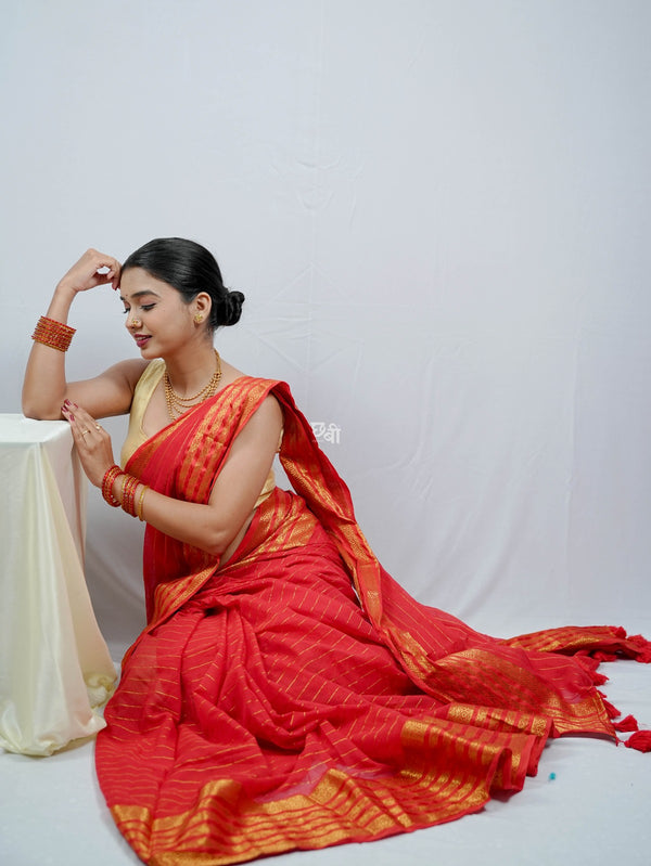 Festive Mul Cotton Saree