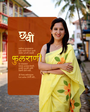 Phulrani Handblock Print Mul Cotton Saree