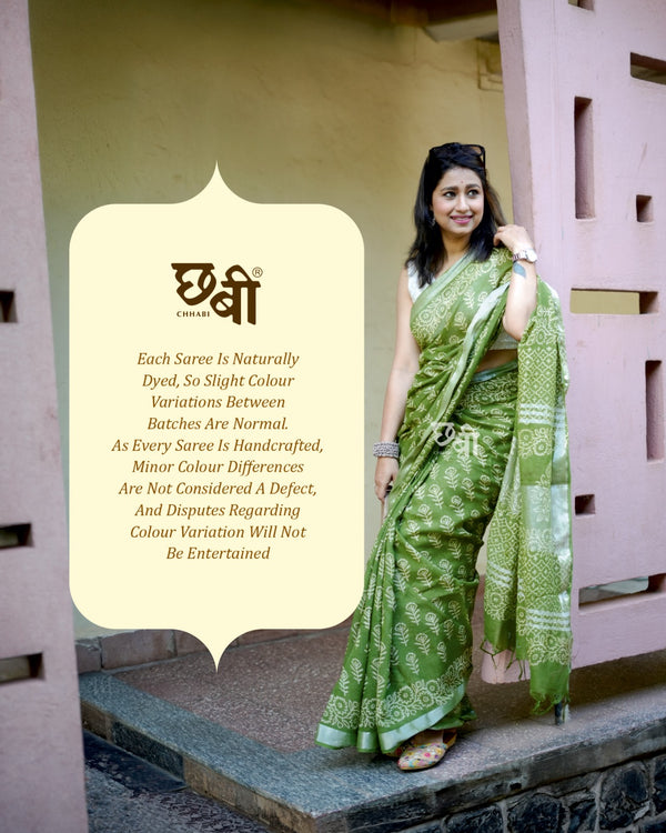 Linen Cotton Saree