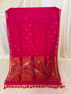 Linen Cotton Paithani