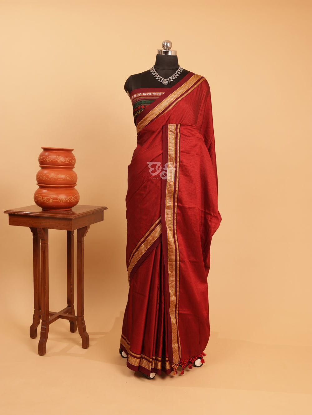 Running Pallu Khun Saree
