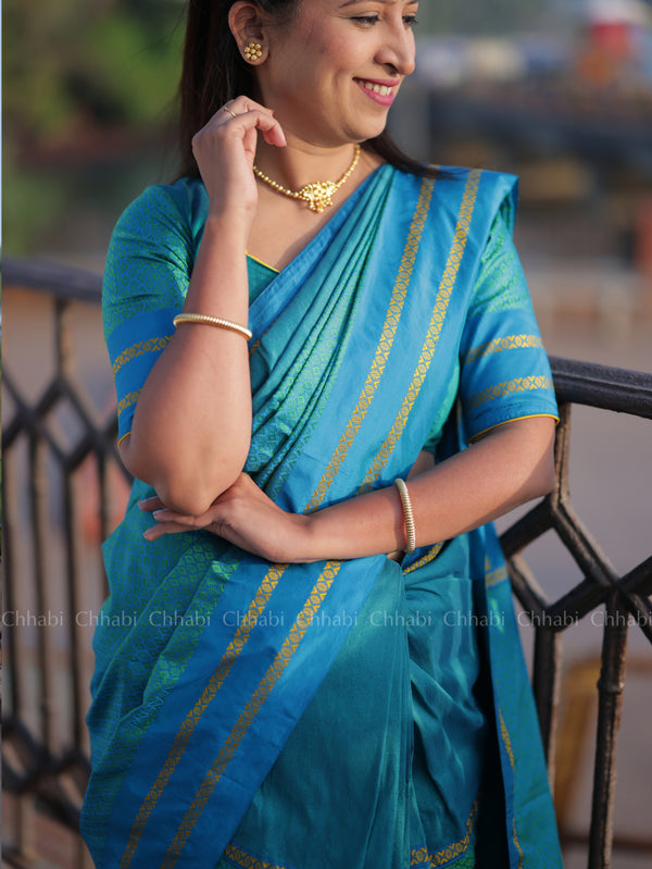 Mulberry Khun Handloom Silk Saree