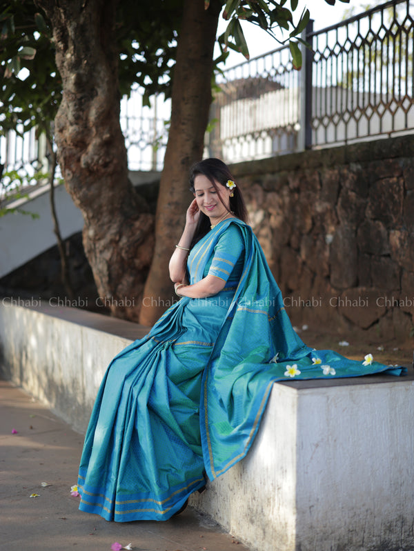 Mulberry Khun Handloom Silk Saree
