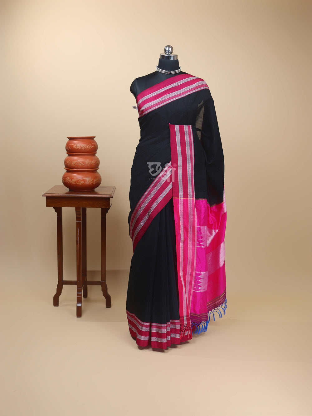 Handloom Gayatri Border Ilkal Saree