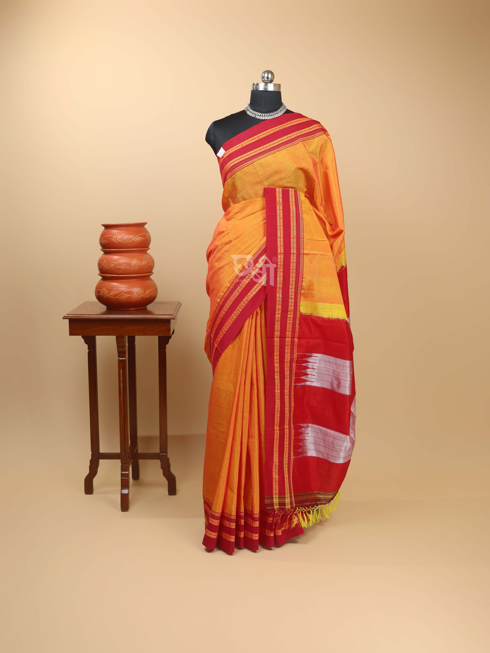 Handloom Gayatri Border Ilkal Saree