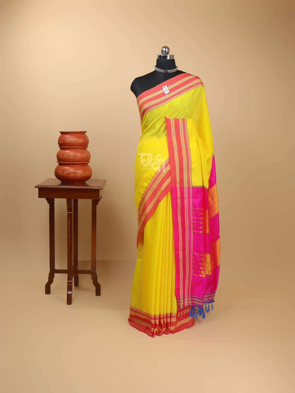 Handloom Gayatri Border Ilkal Saree